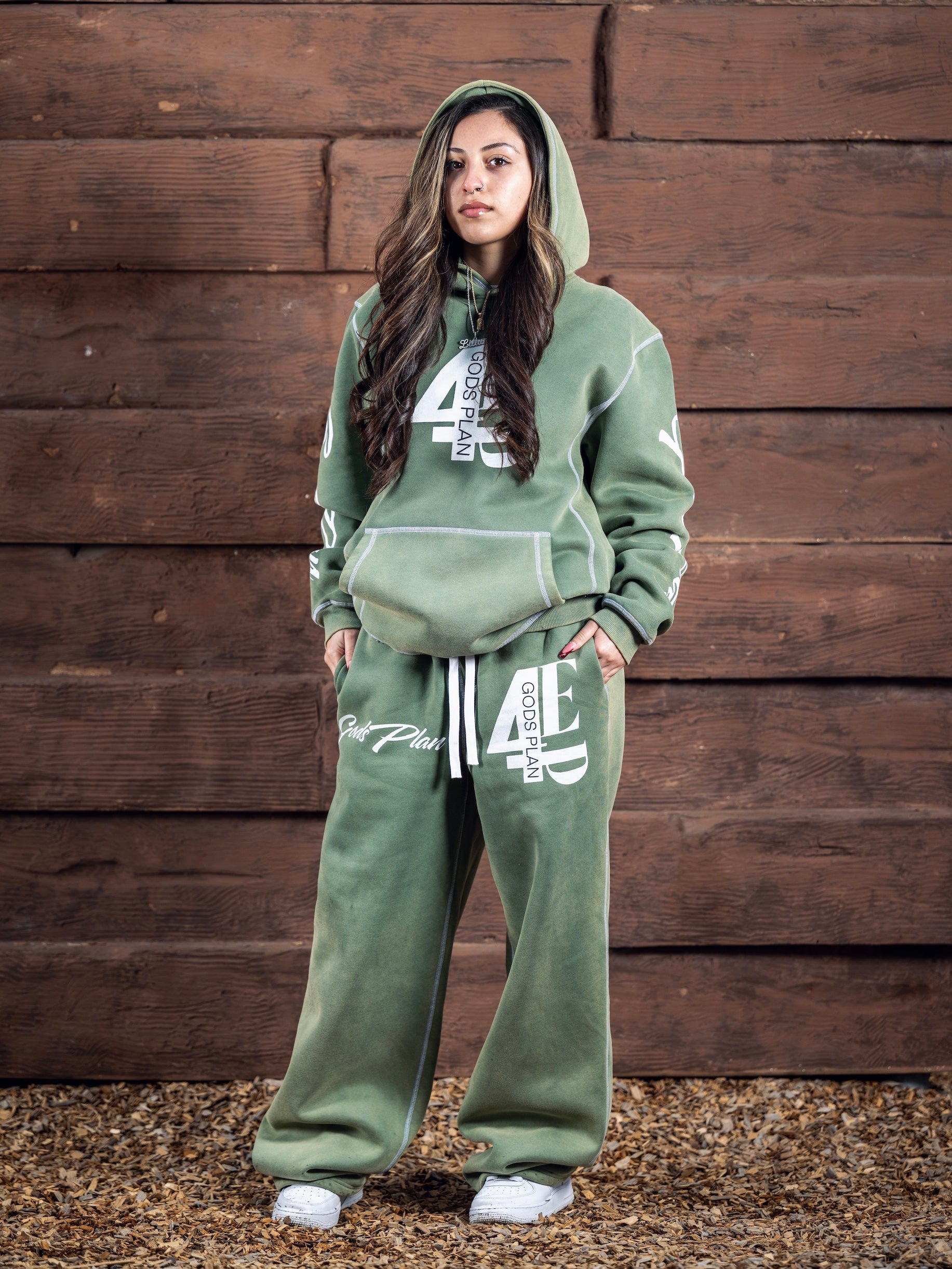 Green '4EverPaid' Sweatpants
