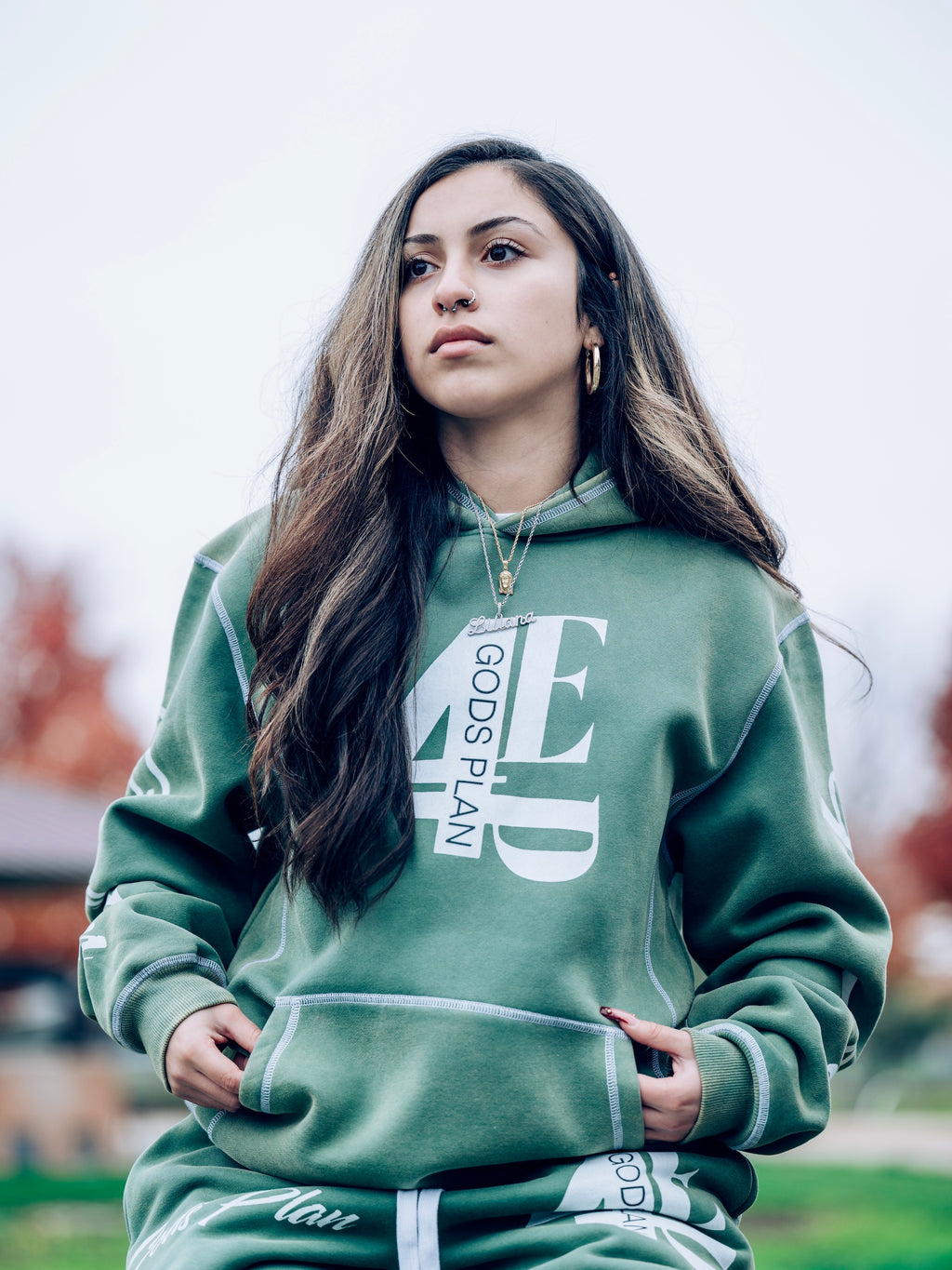 Green '4EverPaid' Hoodie