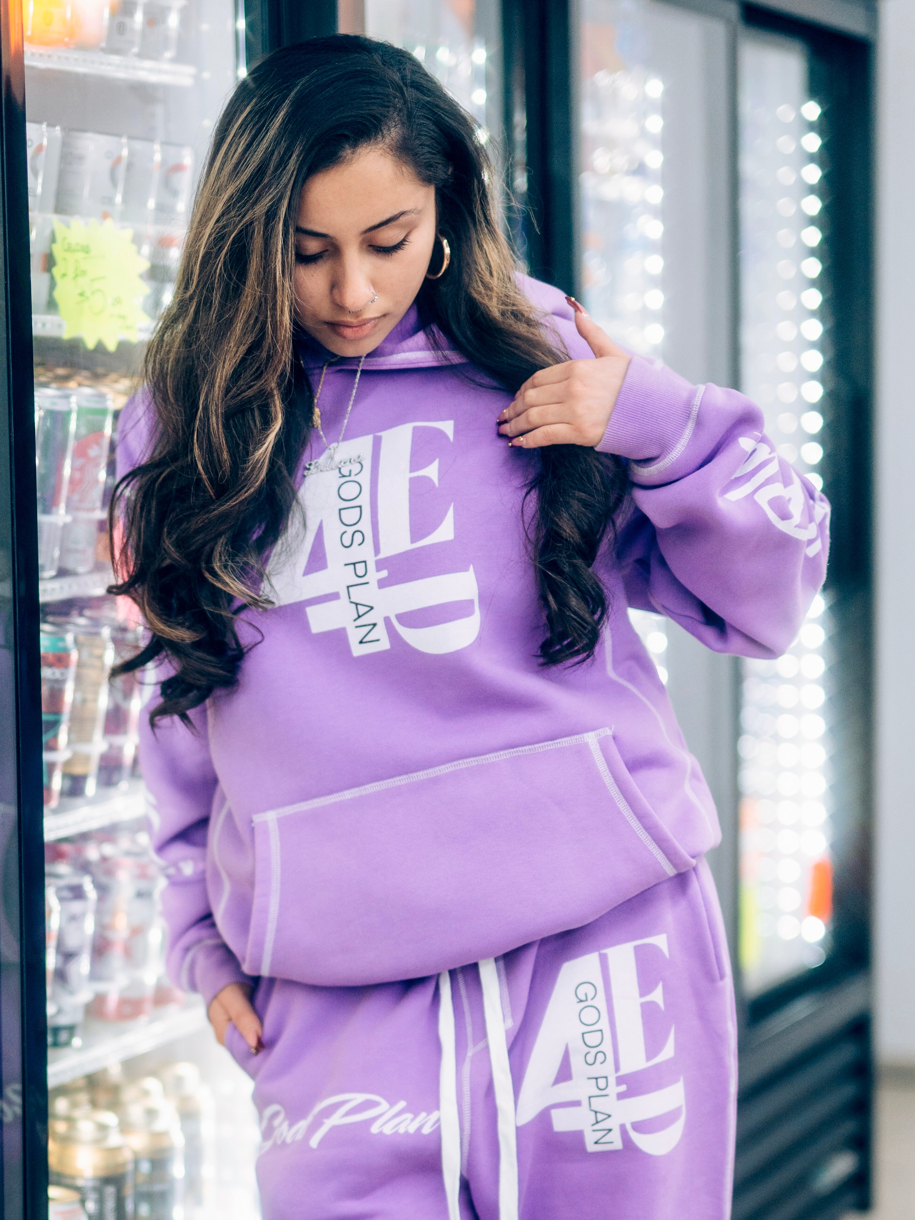 Purple '4EverPaid' Hoodie